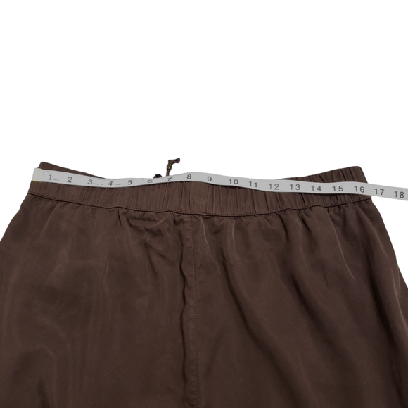 Banana Republic Soft Tencel Cargo Jogger Pants Dark Oak Brown Sz Large 536089 - Picture 9 of 14